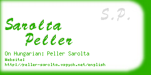 sarolta peller business card